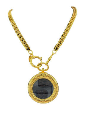 Chanel Vintage Gold-Plated Magnifyer Necklace